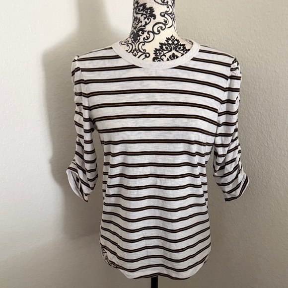 Veronica Beard Waldorf Striped Long Sleeve Top Size M - Picture 2 of 12